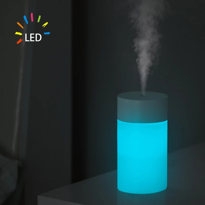 Mini Humidificador de Aire Ultrasónico Portátil con Luz LED| GigHuh