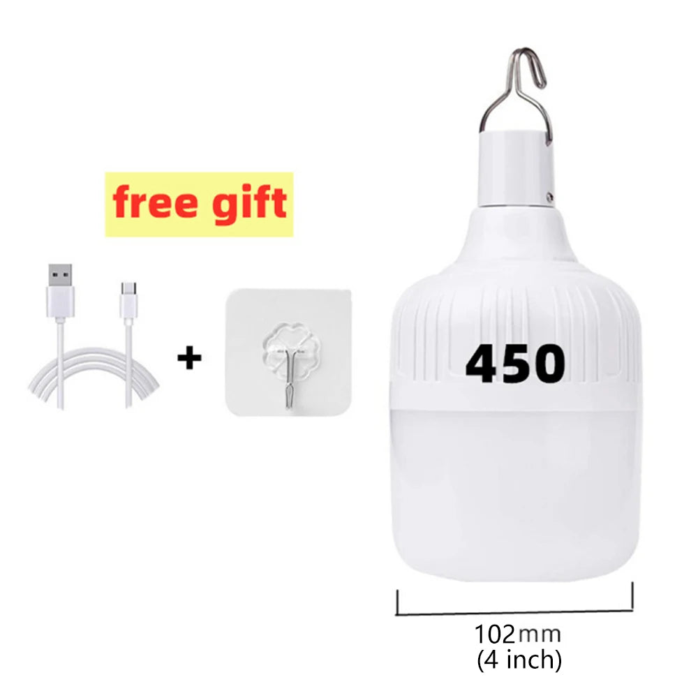 Lámpara de Emergencia LED Multifuncional Recargable USB de Alta Potencia