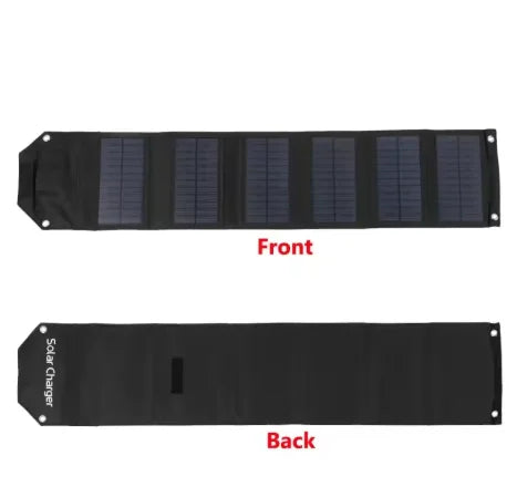 Panel Solar Plegable Portátil USB - Carga Inteligente de Emergencia
