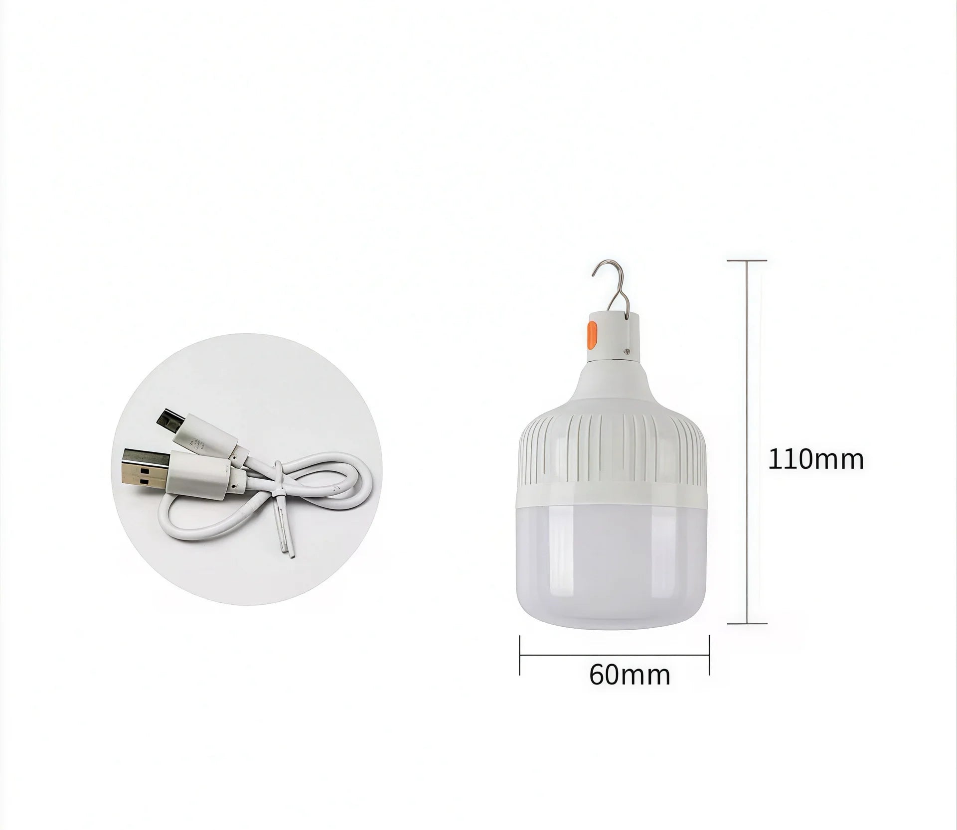 Led USB Rechargeable Light Bulb 80W 120W 200W Night Market Lighting Stall Lamp Stall Lamp Outdoor Camping Household Emergency