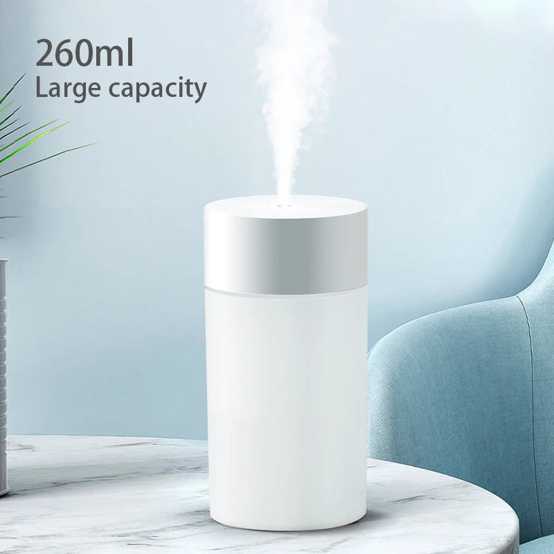 Mini Humidificador de Aire Ultrasónico Portátil con Luz LED| GigHuh