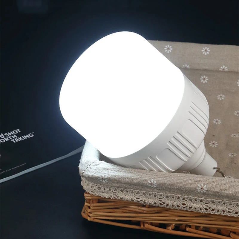 Lámpara de Emergencia LED Multifuncional Recargable USB de Alta Potencia