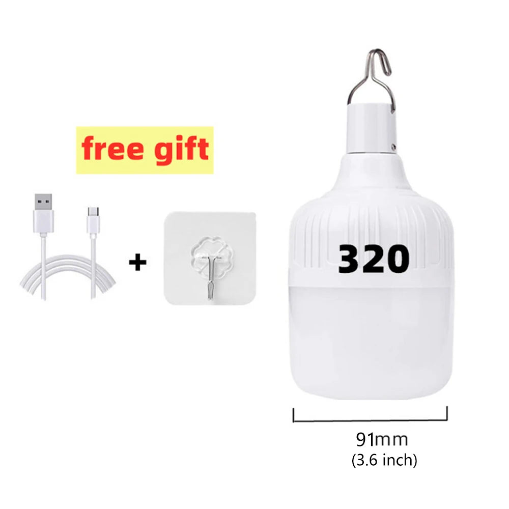 Lámpara de Emergencia LED Multifuncional Recargable USB de Alta Potencia
