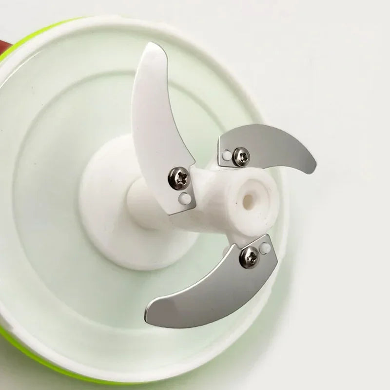 Food Shredder Processor Mini Manual Rope Garlic Cutter Meat Mincer Vegetable Onion Cutter Garlic Masher Kitchen Tools Portable