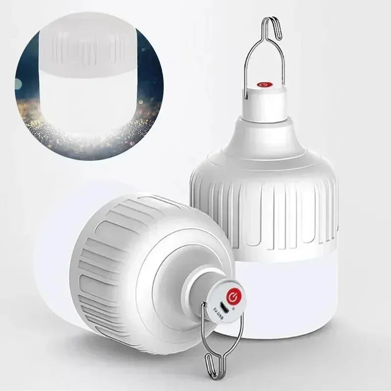 Lámpara de Emergencia LED Multifuncional Recargable USB de Alta Potencia