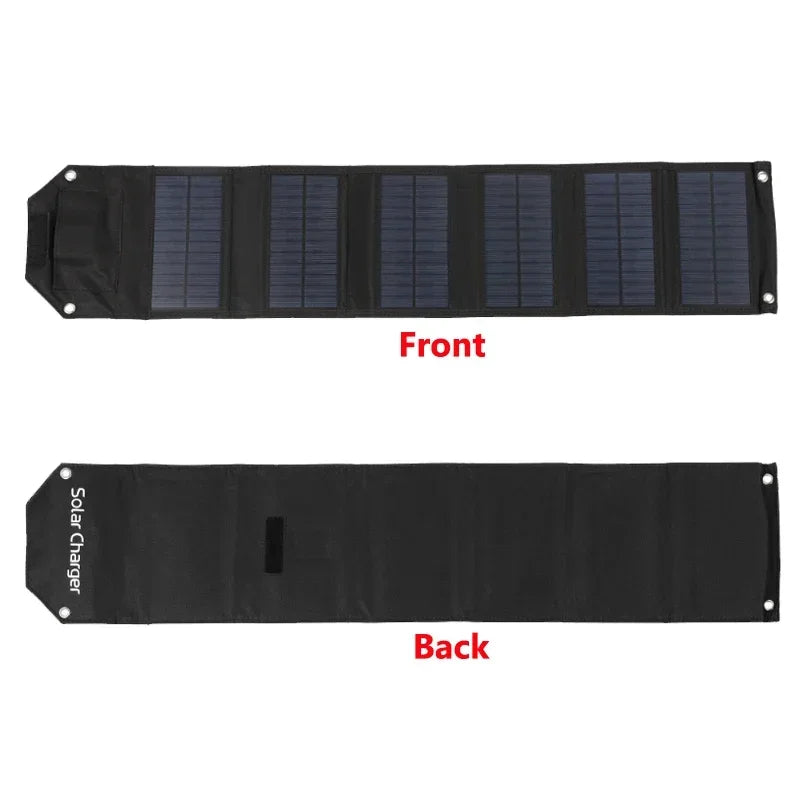 Panel Solar Plegable Portátil USB - Carga Inteligente de Emergencia