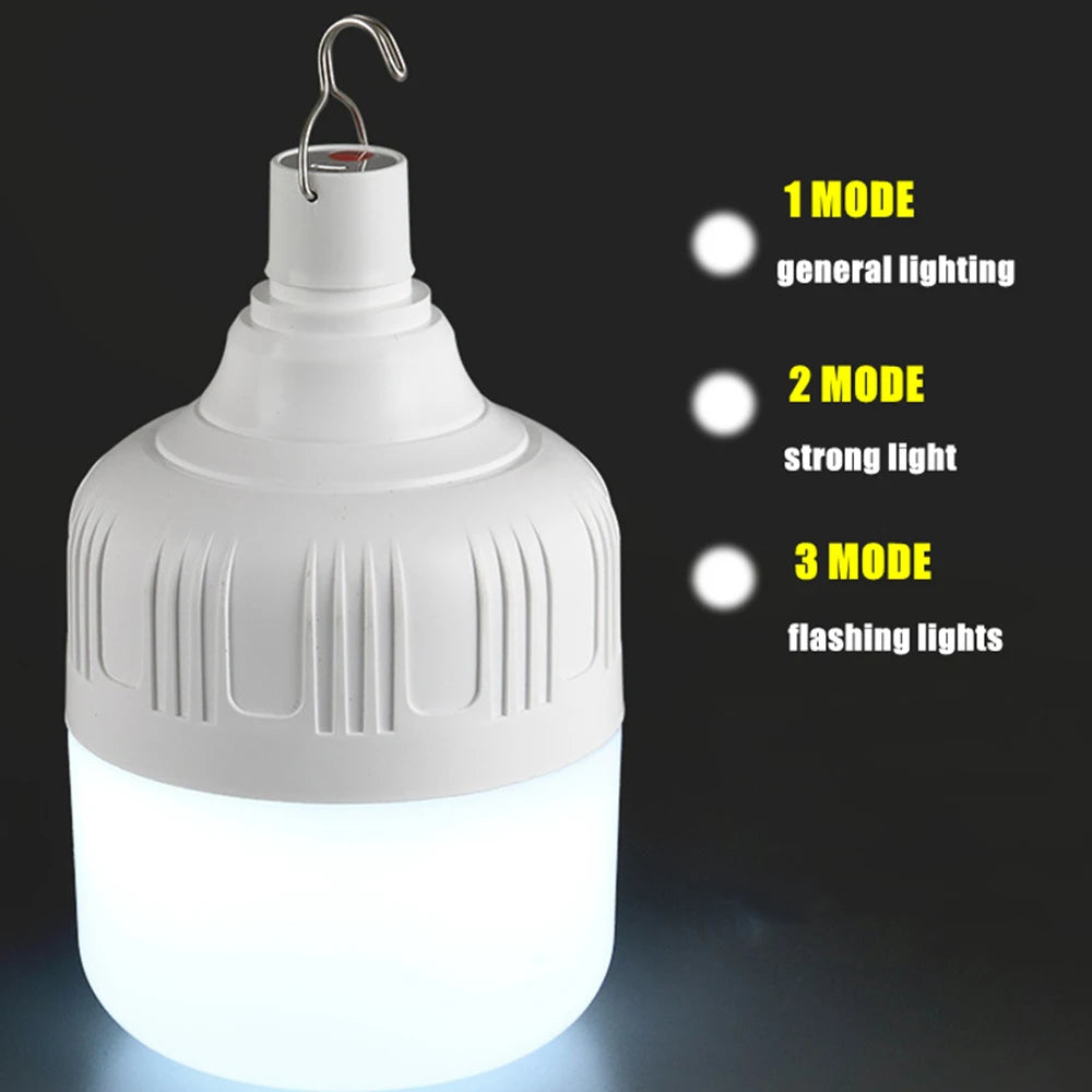 Lámpara de Emergencia LED Multifuncional Recargable USB de Alta Potencia