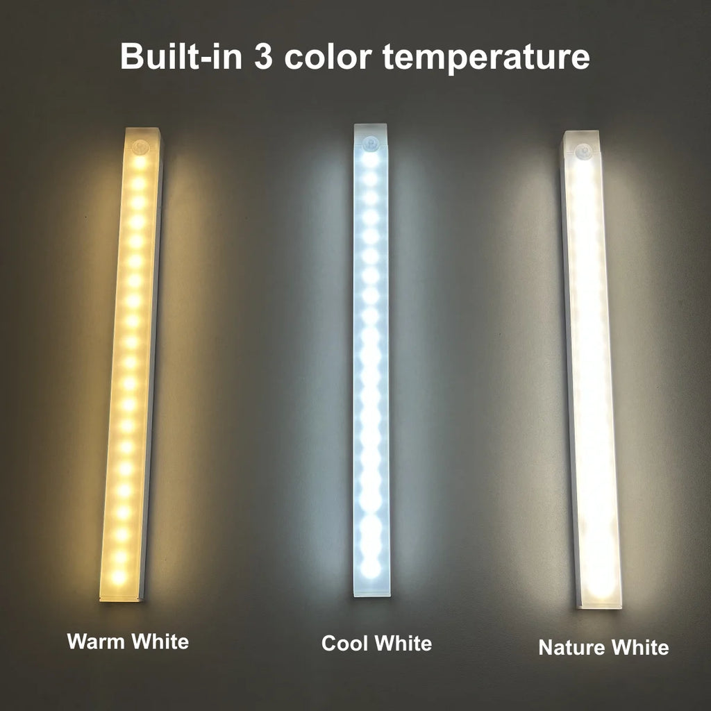 Barra de Luz LED Inteligente con Sensor de Movimiento | Lámpara Magnética Inalámbrica USB
